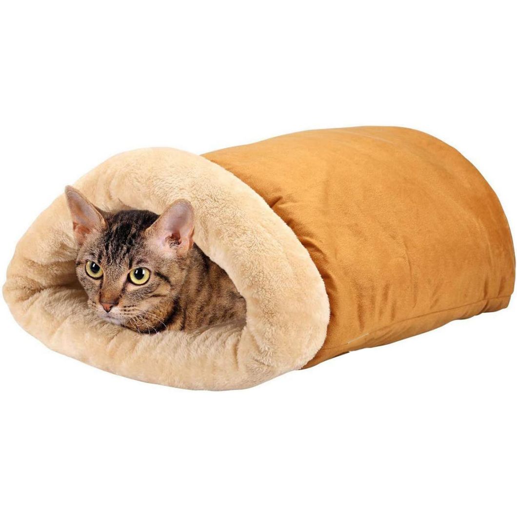猫窝加绒舒软猫窝猫咪睡袋猫咪软窝猫咪用品宠物四季通用猫垫