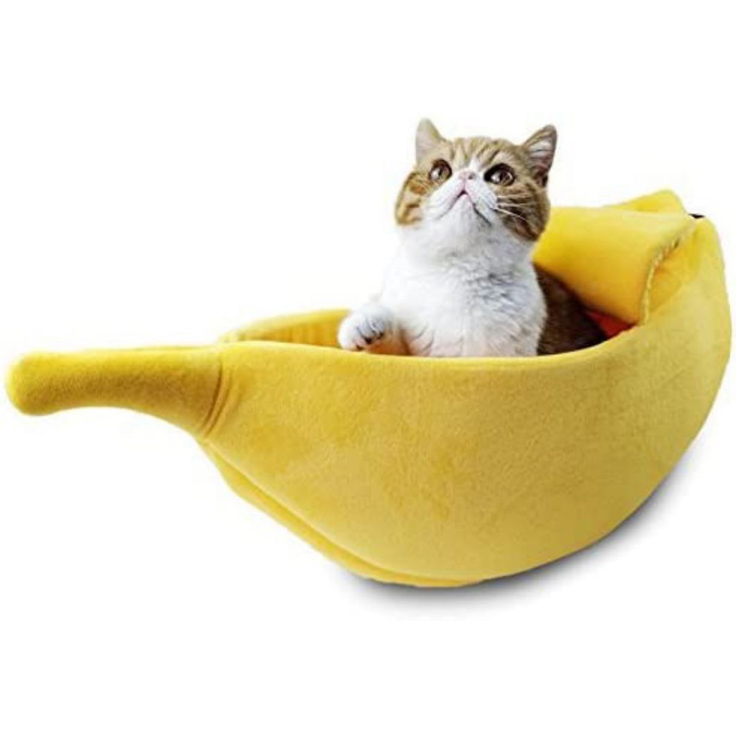 厂家直销香蕉猫窝香蕉造型猫窝冬天保暖宠物窝香蕉宠物狗窝